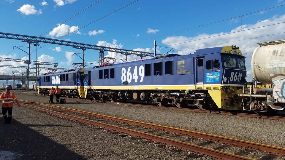 8606 and 8649 at Enfield Yard on 25th March 2021